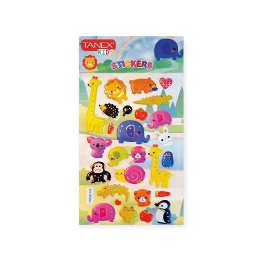 Picture of TANEX KIDS DECORATIVE CUTE JUNGLE ANIMALS STICKERS